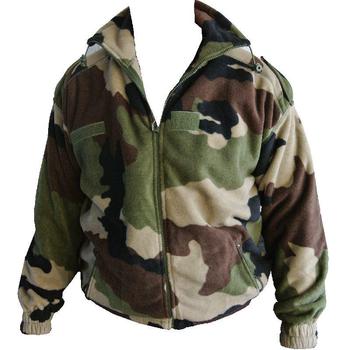 French Camo Fleece Jacket, Warm Hard wearing Woodland CCE Camo Fleece Coat, New - main image