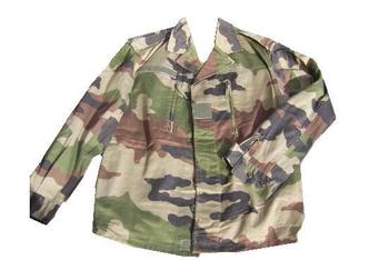 Genuine French F2 Army Issue Woodland Camo Jacket / Shirt