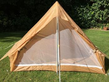 2 Person Tent French Military Lightweight Khaki / Sand Desert 1 Piece Ridge Tent - main image