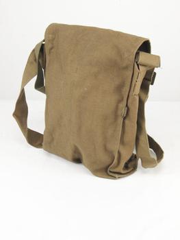 Vintage Canvas Bag Genuine 1950's Pattern Army issue Gas mask bag - main image