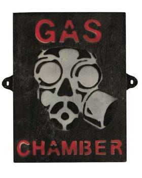 Gas Chamber Sign New Wooden Gas Chamber Sign, Great for dens ! - main image