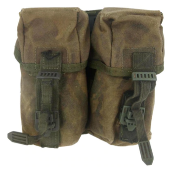 DPM PLCE Double Ammo Pouch Woodland Camo Genuine Issue - main image