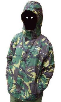 Kids camo Rainpod jacket In Its own Foldaway Bag Age 3-4 