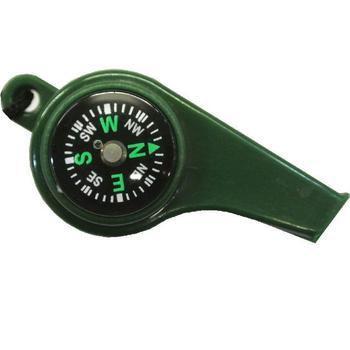 Multi Function Whistle with compass and lanyard - main image