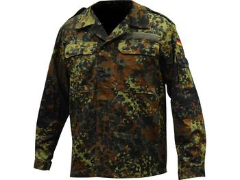 German Flecktarn Camo Shirt Genuine Military Shirt German Army Issue Used Graded & As New - main image