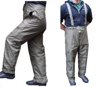 German heavy weight olive green Beating trousers with braces