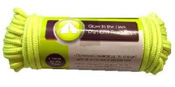 15 Metres of Glow In The Dark Diamond Braid Rope 4.76mm - main image