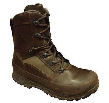Haix Brown Military Issue High Liability Gore-tex Lined Fabric and Leather Combat Boots New and Used - main image