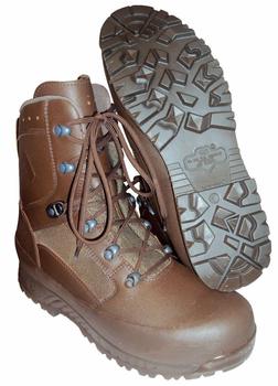 Haix Brown Military Issue High Liability Gore-tex Lined Fabric and Leather Combat Boots New and Used - main image