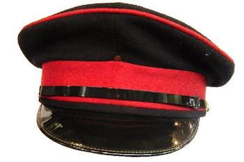 Medical corps Officers Peak Dress Cap With Maroon Band