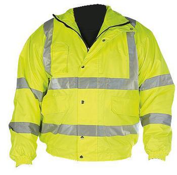 High Visibility  Waterproof Bomber Jacket with Reflective Strips ~ PP023