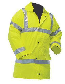 Hi Viz High Visibility Waterproof Jacket with Reflective strips - PP011
