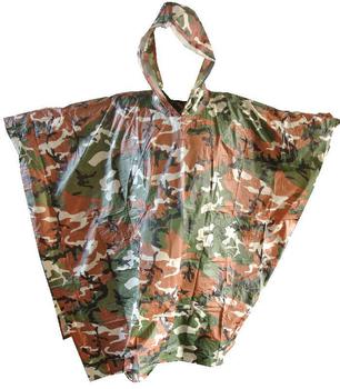 Camo Poncho Bright Camo Multi Purpose Lightweight Vinyl Poncho (WJ012BC) - main image