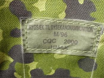 New Danish Bergen M/96 CQC 2000 DENMARK Woodland Flacktarn Camo PLCE Bergan Daysack - main image