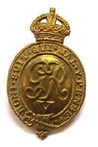 Household Battalion All brass cap badge