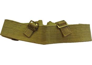 Army Style Webbing Belt 37 Pattern Imported Military Khaki Or Green Webbing Belt - main image