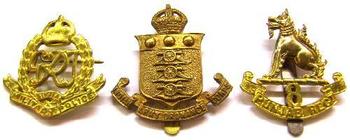 Assortment Of Indian Cap Badges - main image