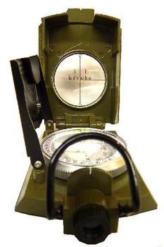 Compass / Clinometer Military Style Heavy weight Liquid Filled Folding compass - main image