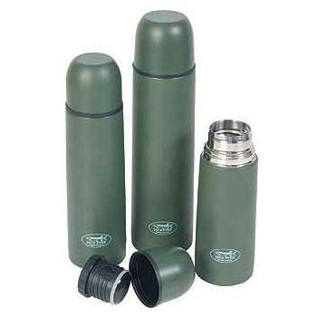 Vacuum Flask Stainless Steel Olive green Non Reflective Thermos style Coated Flasks