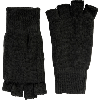 Fingerless Mittens New Thinsulate Lined Fingerless Gloves In Black Or Olive - main image