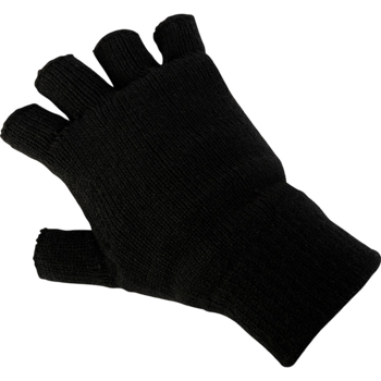 Fingerless Mittens New Thinsulate Lined Fingerless Gloves In Black Or Olive - main image