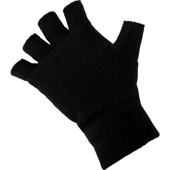 Fingerless Mittens New Thinsulate Lined Fingerless Gloves In Black Or Olive - main image