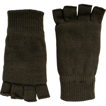 Fingerless Mittens New Thinsulate Lined Fingerless Gloves In Black Or Olive - main image
