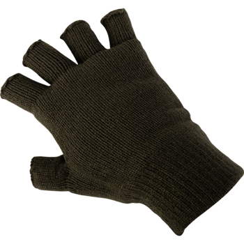 Fingerless Mittens New Thinsulate Lined Fingerless Gloves In Black Or Olive - main image