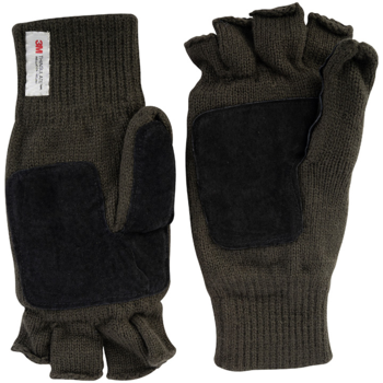 Suede Palm Mittens New Thinsulate Lined Olive Shooters Mittens With Suede Palm - main image