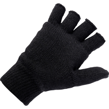 Thinsulate Mittens New Thinsulate Lined Fingerless Shooters Mitts In Olive Or Black - main image