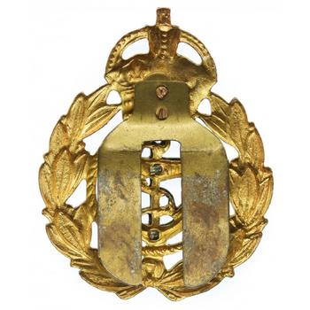 Royal Navy Chief Petty Officer  And Warrant Officer Metal Cap Badge  - main image