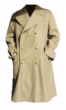 British Army Issue 1950's Dismounted Great Coat With Kings Crown Buttons