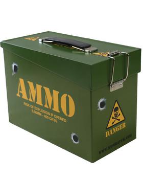Kids Army Style Ammo Tin Box, Ammo Tin Great For Sandwiches - main image