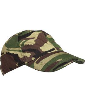 Childrens / Kids Woodland DPM Ripstop Baseball cap / Hat