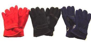 New Kids Size fleece Thinsulate lined gloves in assorted colours