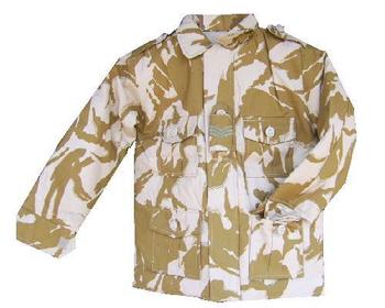 Kids British Desert Camo Lined Combat Jacket