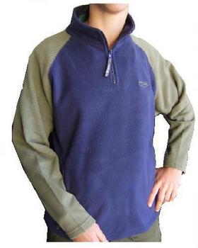 Children's Fleece Top Overhead Fleece Kids Two Tone Fleece Top - main image