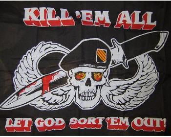 Kill em All Flag 5ft x 3ft Kill Em All Polyester Flag  - main image