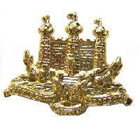 Single Kings Scottish Border staybright collar badge