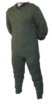 Knitted Inner All In One Olive gGreen Knitted Army Issue Suit - main image