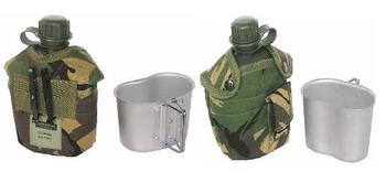 DPM Bottle and Cup Quality Plastic Water Bottle And Alloy Cup In DPM Pouch