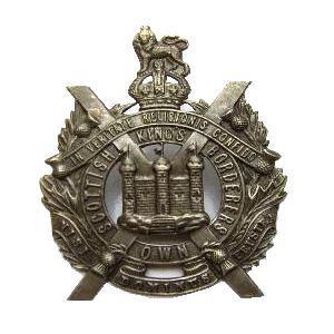 Kings Own Scottish Borderers Cap Badge - Scottish Cap Badge