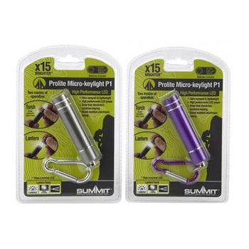 LED Micro Torch Aluminium 0.5 Watt Key chain torch With Carabiner
