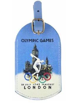 Official London 2012 Olympics 1948 Retro poster design luggage tag