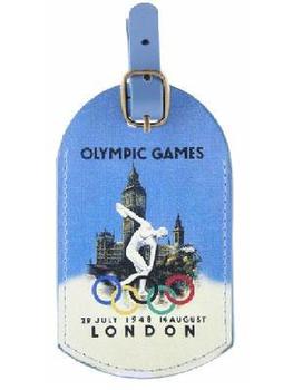 Official London 2012 Olympics 1948 Retro Poster Design Luggage Tag - main image