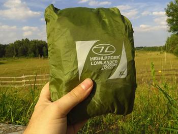 Childrens Waterproof Pack Away Olive Jacket Highlander Lowlander Lightweight Rain Jacket - main image