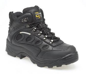 Black Leather / Nylon Waterproof and Breathable Safety Trainers With Midsole sizes 6 to 12 (M137A)