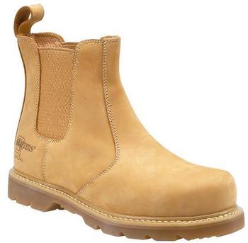 Goodyear Welted Honey Nubuck Safety Dealer Boots Sizes 3 to 14 Available (M539N)