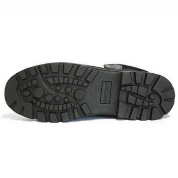 Black Fabric and leather Patrol Boot - main image
