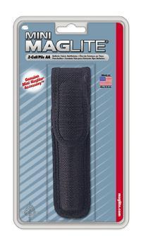 New Black Maglite AA Size Premium Grade Belt Holster Pouch - main image